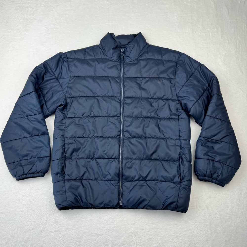 The Children’s Place puffer jacket. Navy Blue. Side pockets. Kids Size L (10-12)